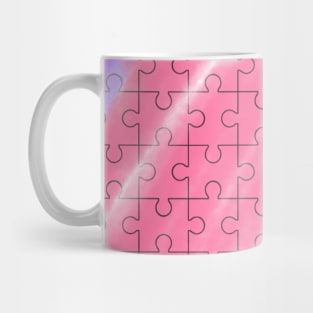 Purple blue red green watercolor art Mug